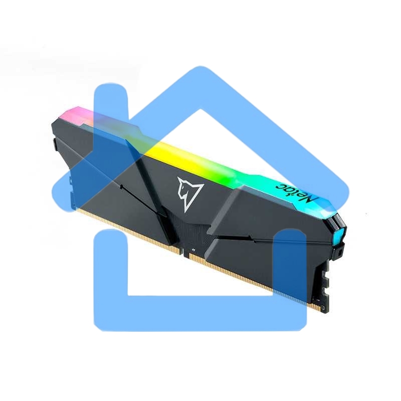 Оперативная память NETAC Shadow, DDR4, 16Gb (2x8Gb), 3600MHz, CL18, DIMM, с радиаторами, RGB, серый