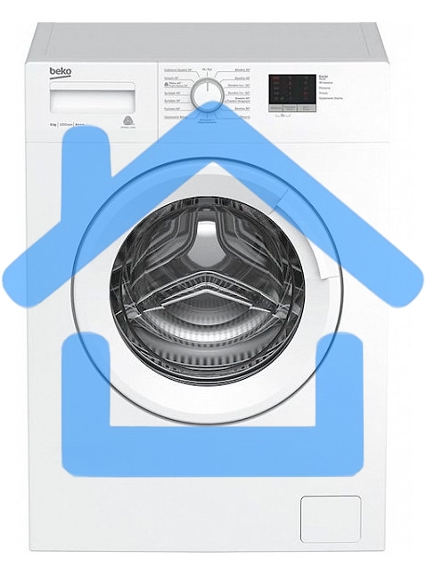 Стиральная машина Beko WRE6511BWW (R) белый, загрузка фронтальная 6 кг, 1000 об/мин., класс: А