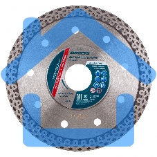 Круг алмазный GROSS 73053 Ф125х22мм сплошной по керамике