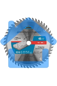 Пильный диск по дереву ф190 х 20мм, 48 зубьев + кольцо 20/16мм Gross