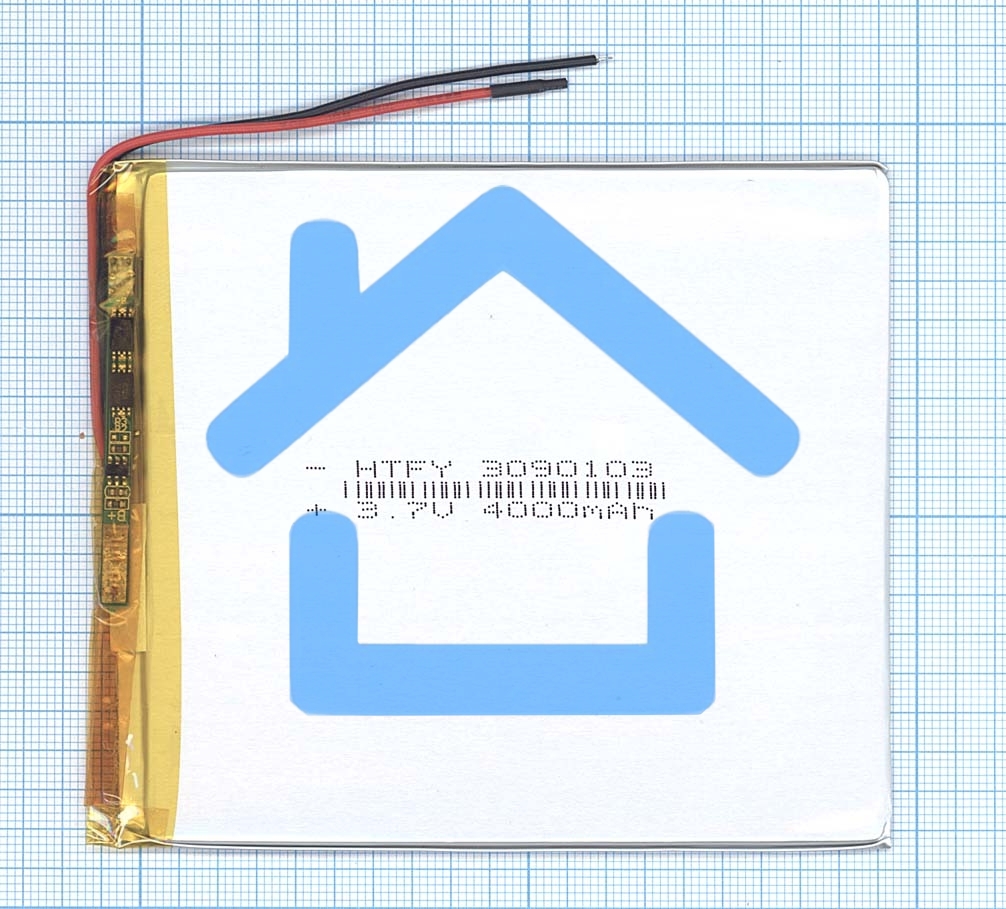 Аккумулятор Li-Pol (батарея) 3*90*103мм 2pin 3.7V/4000mAh