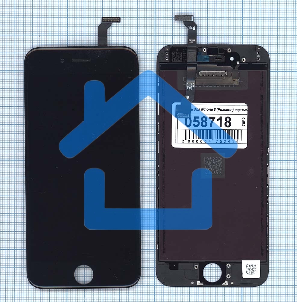 Дисплей для Apple iPhone 6 в сборе с тачскрином (Foxconn) черный