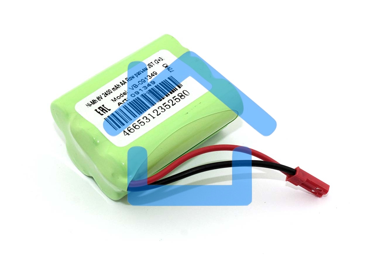 Аккумулятор Ni-Mh 6V 2400 mAh AA Row разъем JST (2+3)