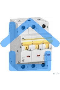 Выключатель автоматический трехполюсный ВА47-60M 3Р 32А 6кА С MVA31-3-032-C IEK