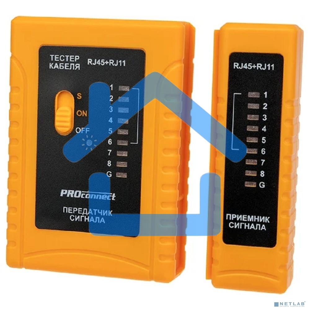 Тестер кабеля RJ-45+RJ-11 468 PROconnect