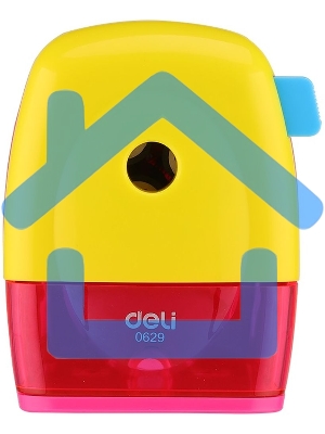 Точилка для карандашей механическая Deli E0629 miYou, 1 отверстие, пластик, ассорти