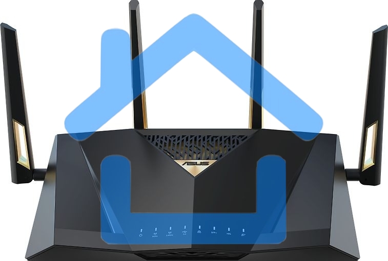 Маршрутизатор ASUS RT-BE88U, черный/желтый, 90IG08V0-MO3N0V