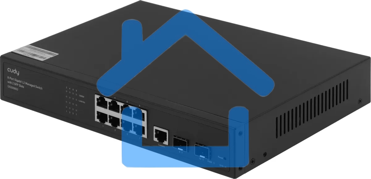 Коммутатор Cudy GS2008S2 (L2) 8x1Гбит/с 2SFP управляемый