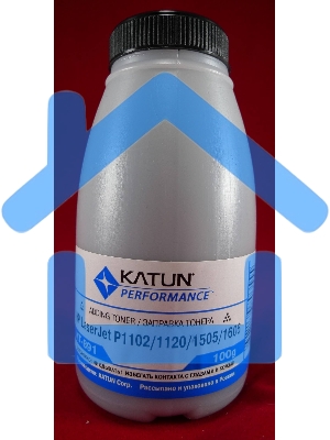 Тонер HP LJ P1102/1120/1505/22/66/1606 LBP-3010/3250 (фл, 100г) Katun фас России