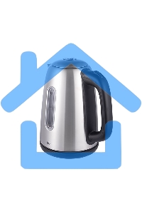 Чайник электрический BQ KT1822SW черный/стальной, мощность 2200Вт, Максимальный объем 1.7л