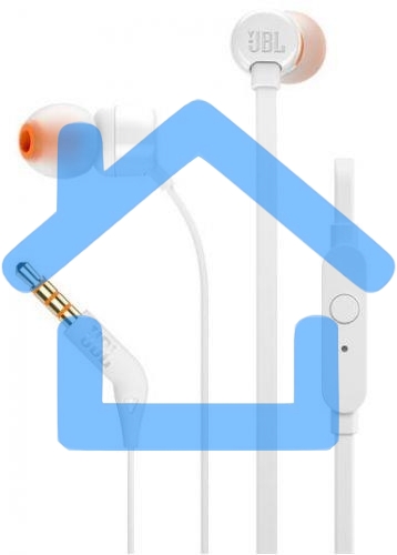 Наушники JBL Tune 110, 3.5 мм, внутриканальные, белый