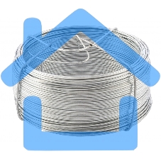 Проволока стальная, оцинкованная 1,2 мм, длина 50 м Сибртех