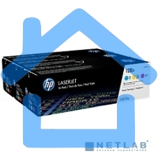 Картридж лазерный комплект HP CF371AM голубой/пурпурный/желтый для LaserJet PRO CP1525N/CP1525NW (3 х 1300)