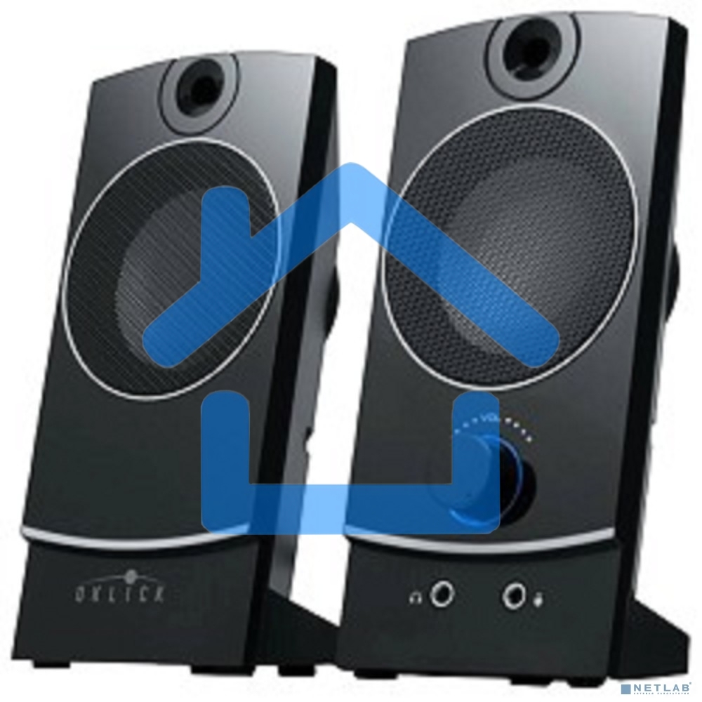 Акустическая система Oklick OK-118 2.0 черный 4Вт