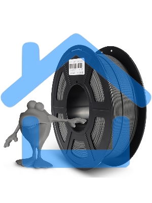 Филамент NVPRINT PLA Matte Grey для 3D печати диаметр 1.75мм длина 330 метров масса 1 кг