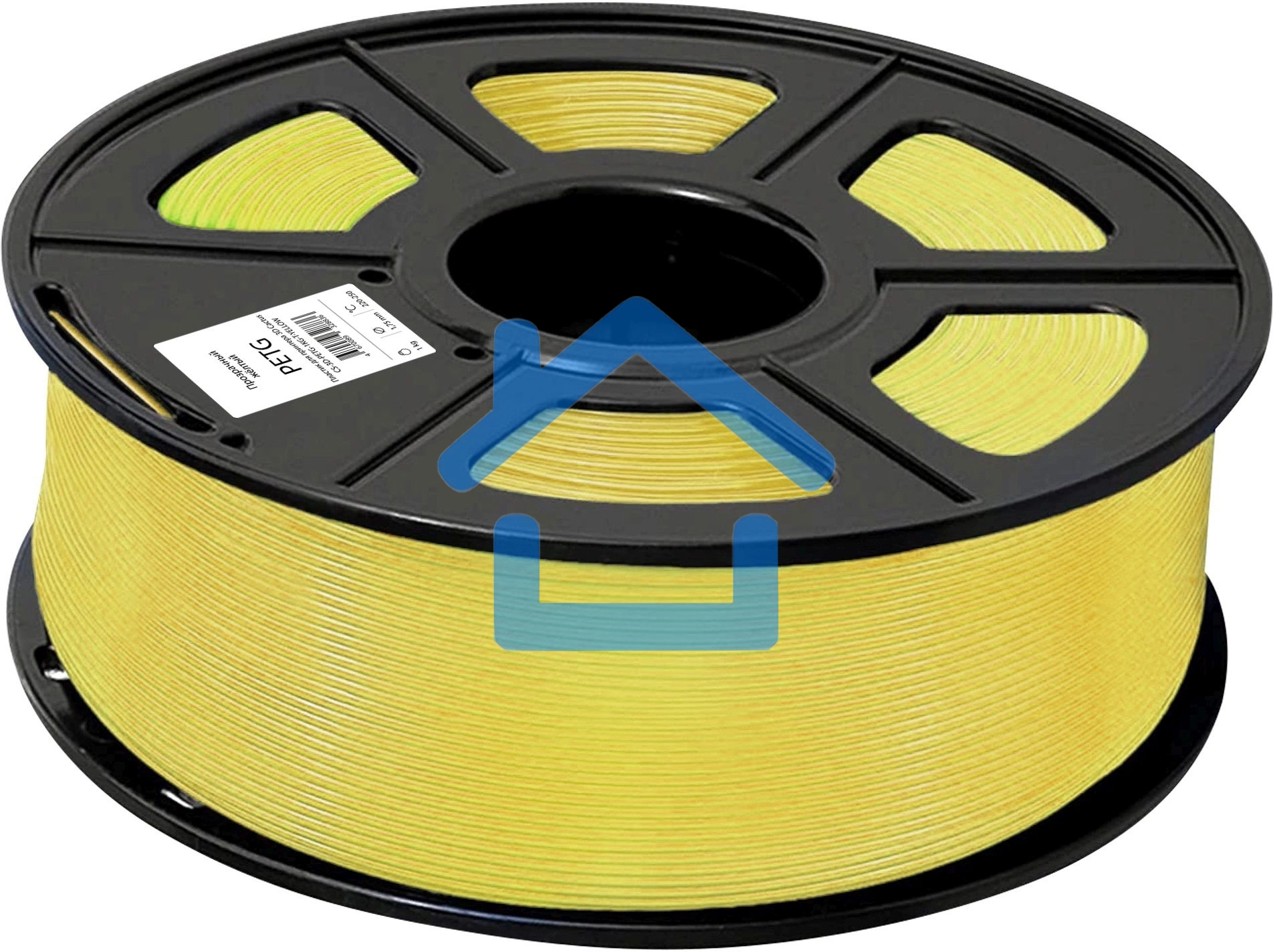 Пластик для принтера 3D Cactus CS-3D-PETG-1KG-T-YELLOW PETG d1.75мм 1кг 1цв.