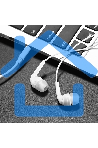 Наушники проводные-вставки с микрофоном Hoco M40 белый