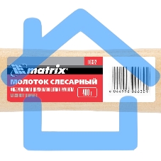 Молоток Matrix слесарный 500г квадратный боек деревянная рукоятка