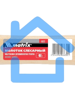 Молоток Matrix слесарный 500г квадратный боек деревянная рукоятка