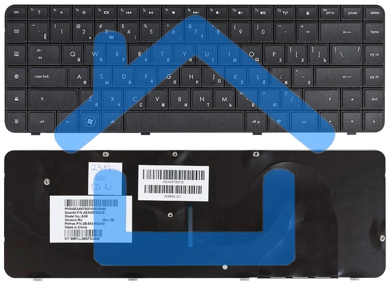 Клавиатура для ноутбука HP Compaq Presario CQ62 CQ56 G62 G56 черная