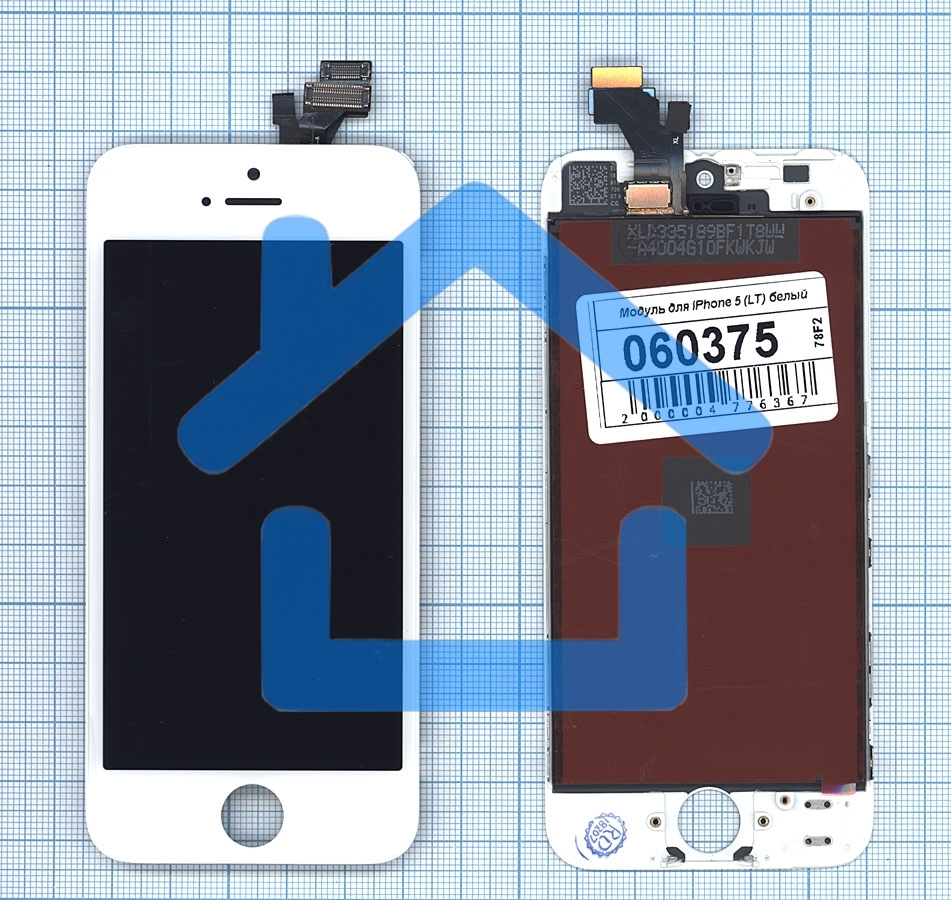 Дисплей для iPhone 5 в сборе с тачскрином (LT) белый