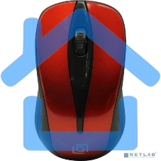 Мышь беспроводная Oklick 675MW черный/красный, 800 dpi, радиоканал, USB, кнопки - 3