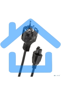 Кабель питания для ноутбуков Telecom 1.8m, 3-pin, с заземлением, 220V (Европейский стандарт)