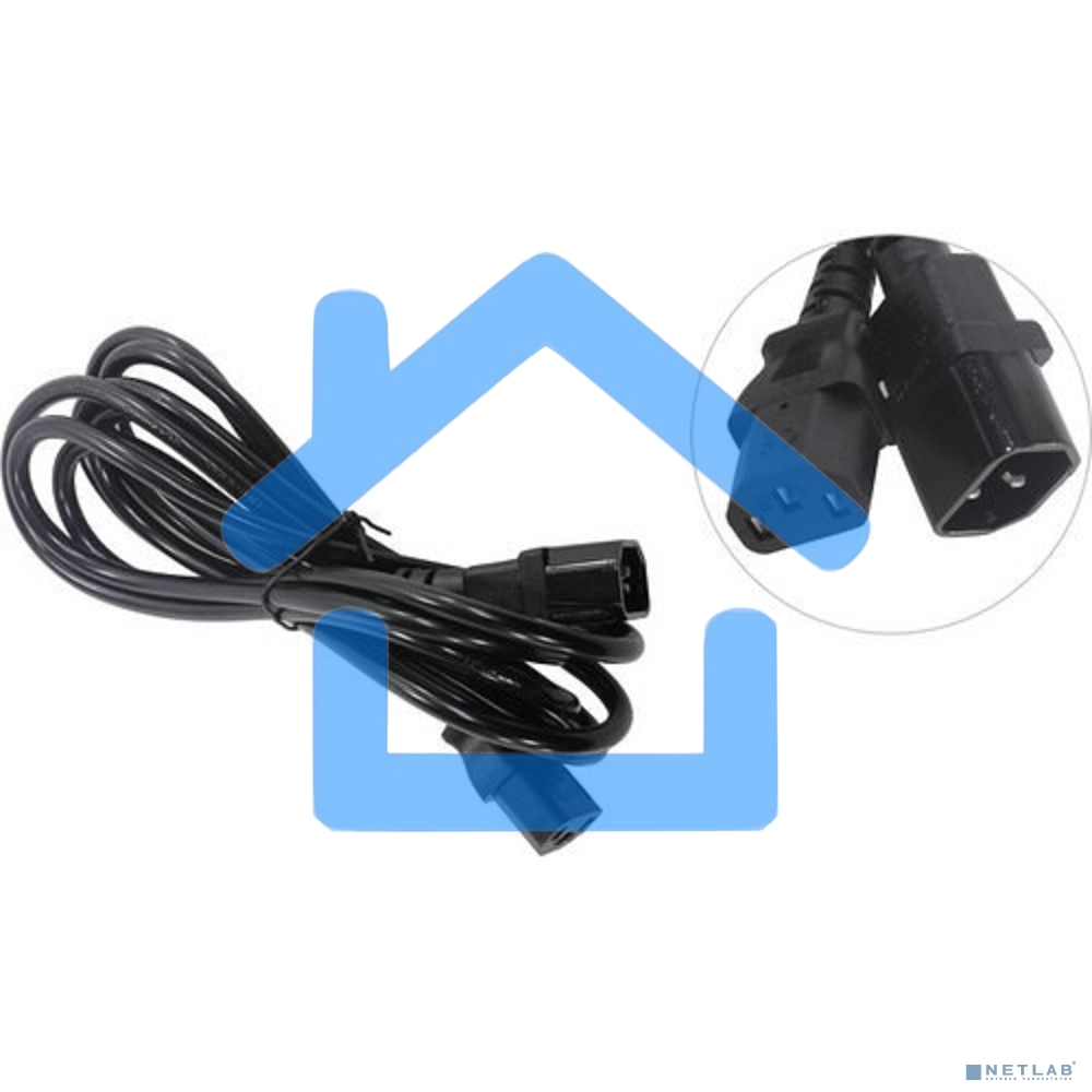 Кабель монитор-компьютер (UPS->уст-во) ExeGate Power EC-3P (С13->С14) VDE-250V-3*1,0-CU, 10A, 3м
