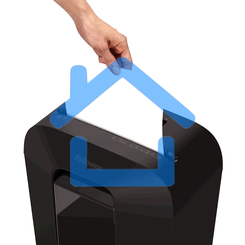 Шредер Fellowes PowerShred LX70 черный (секр.P-4)/перекрестный/11лист./18лтр./скрепки/скобы/пл.карты