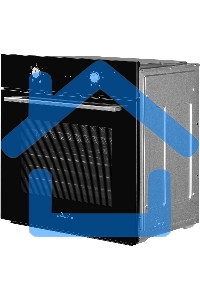 Духовой шкаф MONSHER MOE 6162 Noir, 5 режимов работы, объем духовки 58 л., утапливаемые переключатели, сенсорный таймер, 2 стекла в дверце, энергоэффективность А, цвет: черный,фурнитура серебряная