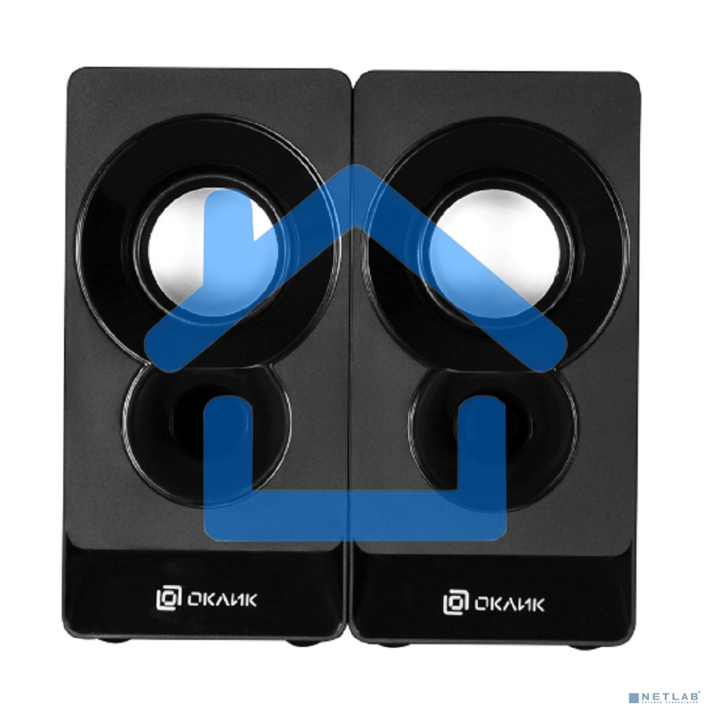 Акустическая система Oklick OK-165 2.0 черный 6Вт