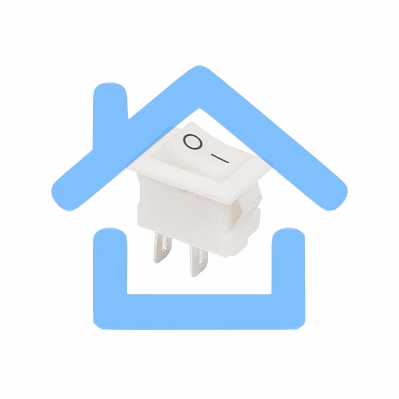 Выключатель клавишный 250V 3А (2с) ON-OFF белый Micro Rexant