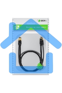 Патч-корд GCR PROF прямой 3.0m, FTP медь кат.6, позолоч. контакты и коннектор, 25 AWG, Deluxe ethernet high speed 10 Gbит/с, RJ45, T568B, GCR-52550