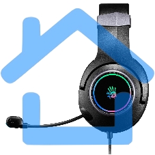 Наушники с микрофоном A4Tech Bloody G350 черный 2м мониторные USB оголовье (G350 USB/ BLACK)