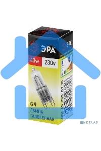 Лампа галогенная ЭРА G9-JCD-40-230V-Cl(100/1000/35000)