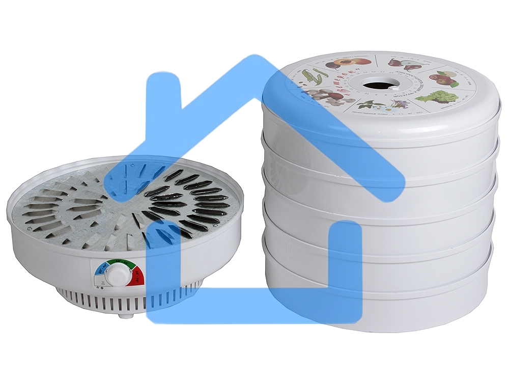 Сушилка для овощей и фруктов Великие реки Ветерок-5, 5 поддонов, цветная упаковка