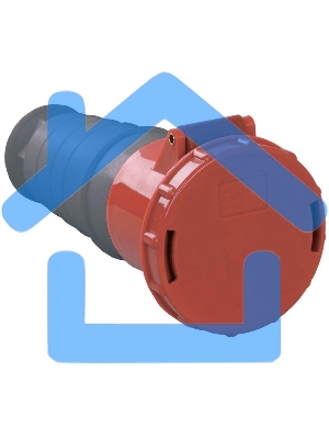 Розетка кабельная 63А 380В 3P+PE ССИ-234 IP54 ИЭК PSR22-063-4