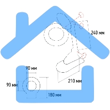 Лупа настольная 3D+12D Rexant с подсветкой, белая