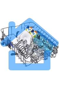 Встраиваемая посудомоечная машина HOMSair DW47M, черный, 44.5 см, 10 компл., 47 дБ, класс A++