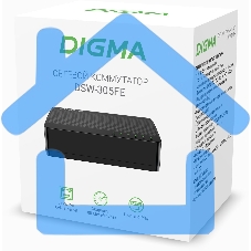 Коммутатор Digma DSW-305FE 5x100Mb неуправляемый