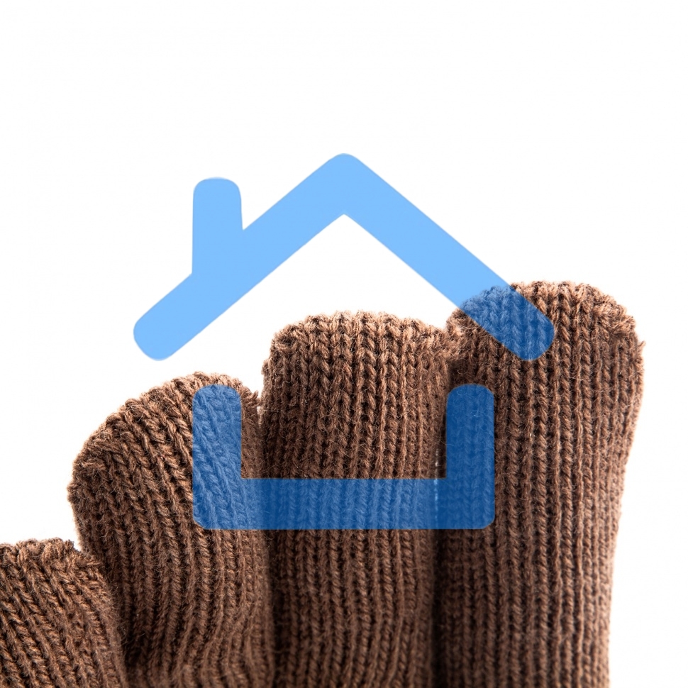 Перчатки трикотажные, двойные, полушерстяные, Россия Сибртех