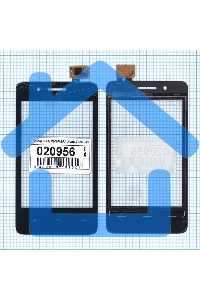 Сенсорное стекло (тачскрин) для Fly IQ436i ERA Nano 9, черное