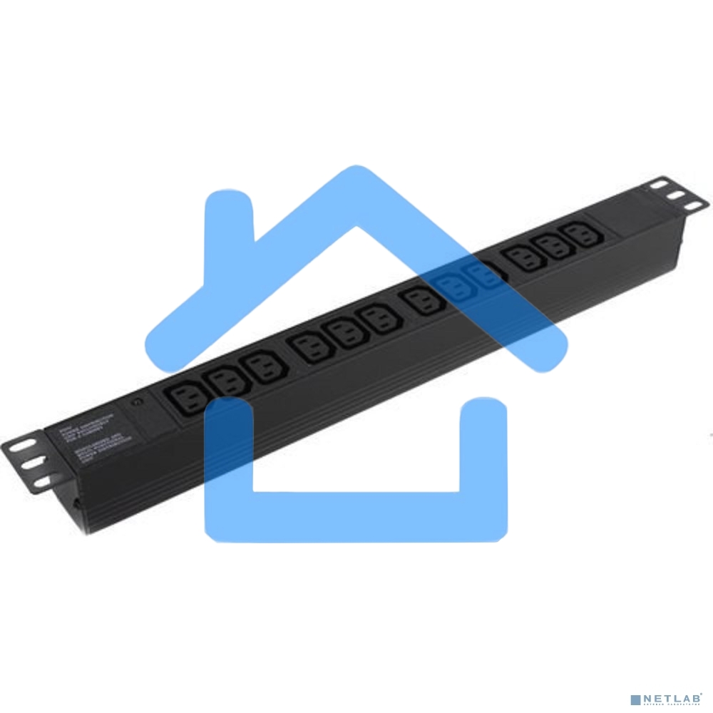 Блок розеток горизонтальный ExeGate ServerPro PDU-19H007 Al-12C13-C20, 19