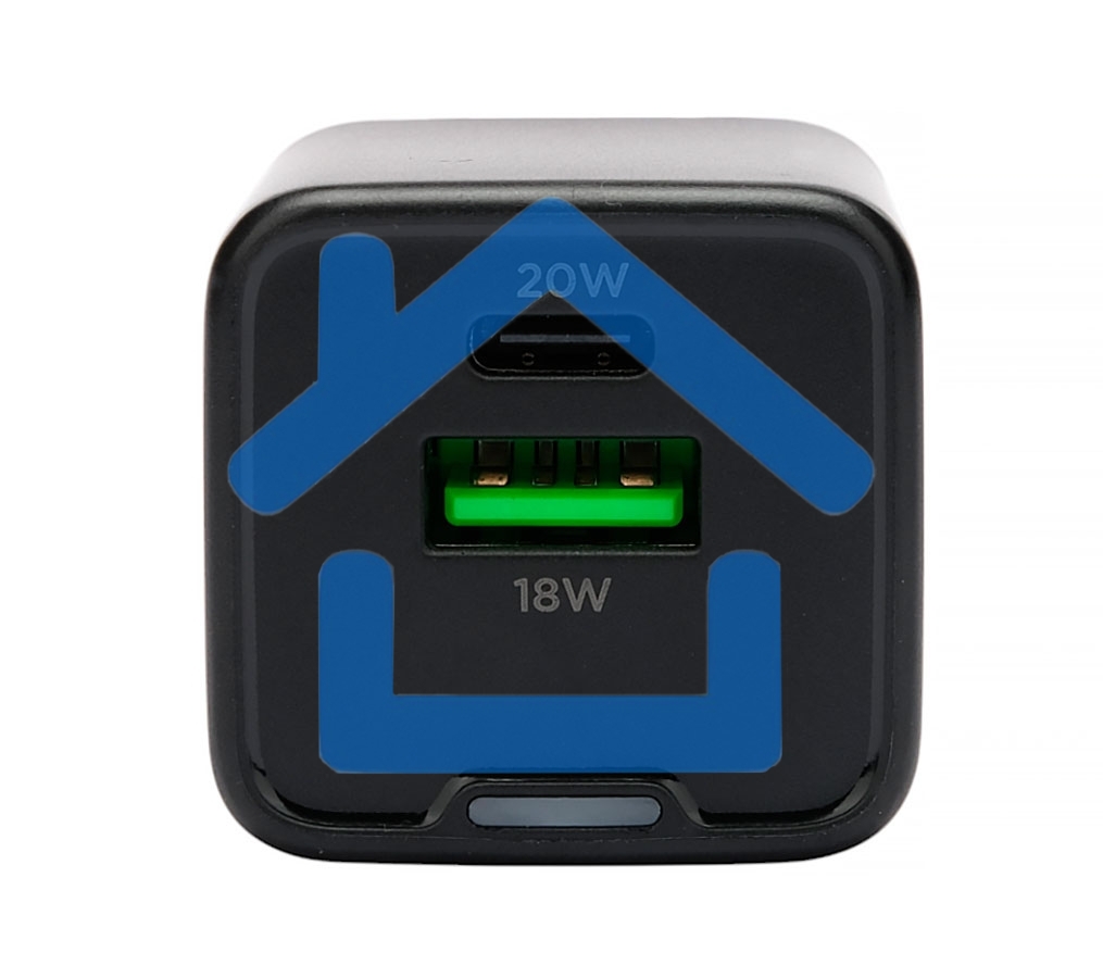 Зарядное устройство Cablexpert MP3A-PC-62, 20Вт GaN, 3А, QC4.0/PD, 1xUSB, 1xType-C, черный, пакет