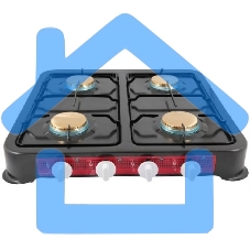 Газовая плита Energy EN-004B (ШхВхГ)545х90х510 мм. 4 газ. конфорки. Рабочая поверхность эмаль. черный.