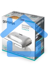 Сэндвичница Gorenje SM701GCW 700Вт белый