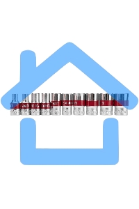 Набор торцевых головок Rexant 12-8316, 1/4, шестигранные, CrV, 10 шт., 4-13 мм