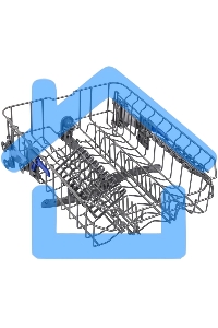 Встраиваемая посудомоечная машина HOMSair DW47M, черный, 44.5 см, 10 компл., 47 дБ, класс A++