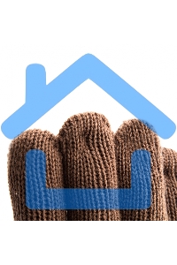 Перчатки трикотажные, двойные, полушерстяные, Россия Сибртех