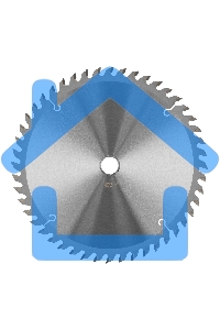 Пильный диск по дереву ф190 х 20мм, 48 зубьев + кольцо 20/16мм Gross